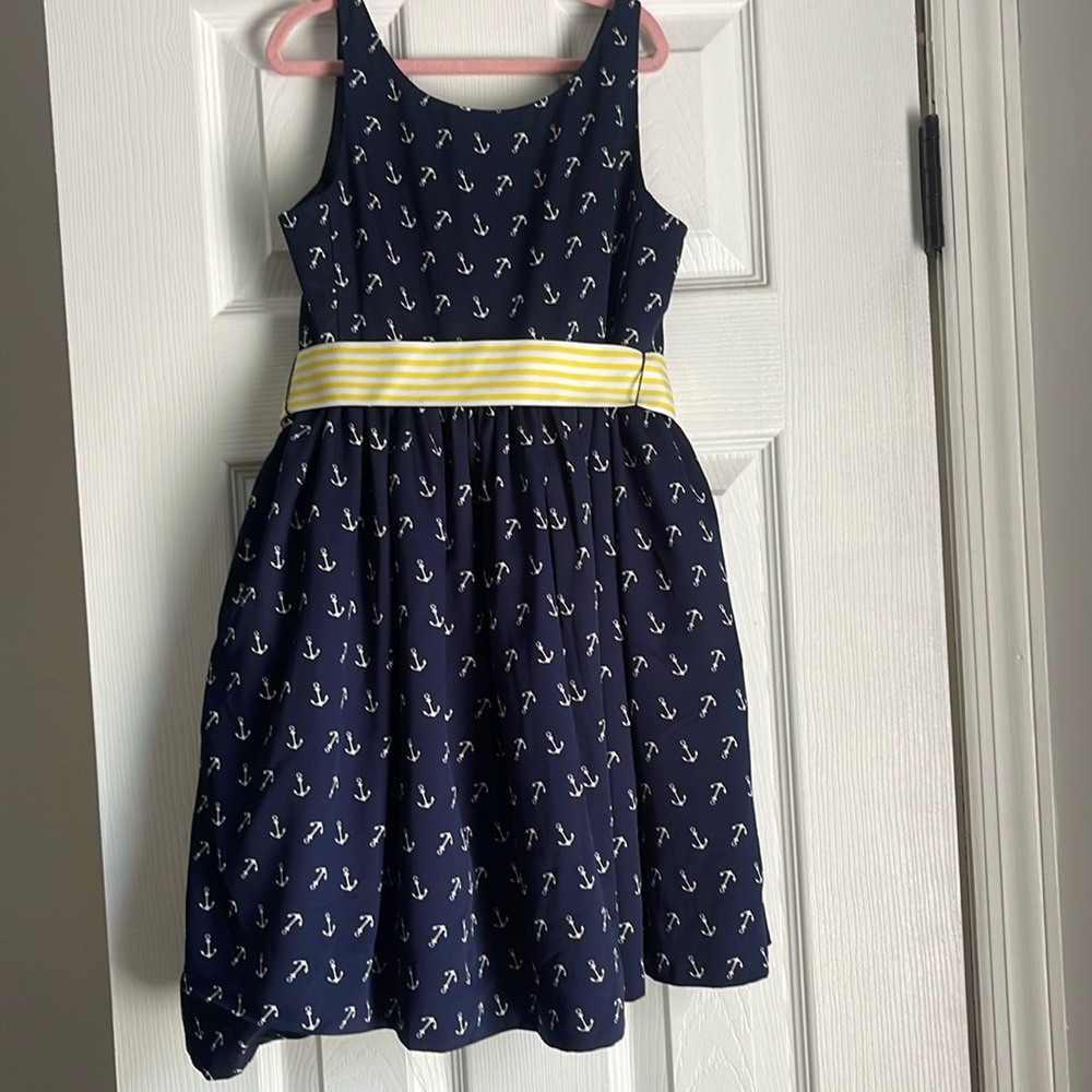 Ralph Lauren Toddler Girls Navy Anchor Dress
